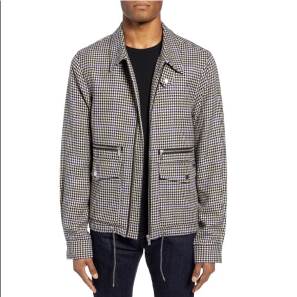 Scotch and Soda Short Houndstooth Print Jacket - Picture 1 of 6